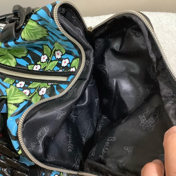 Betsey Johns Betseyville Strawberry Floral Handbag Vintage - Picture 8 of 11